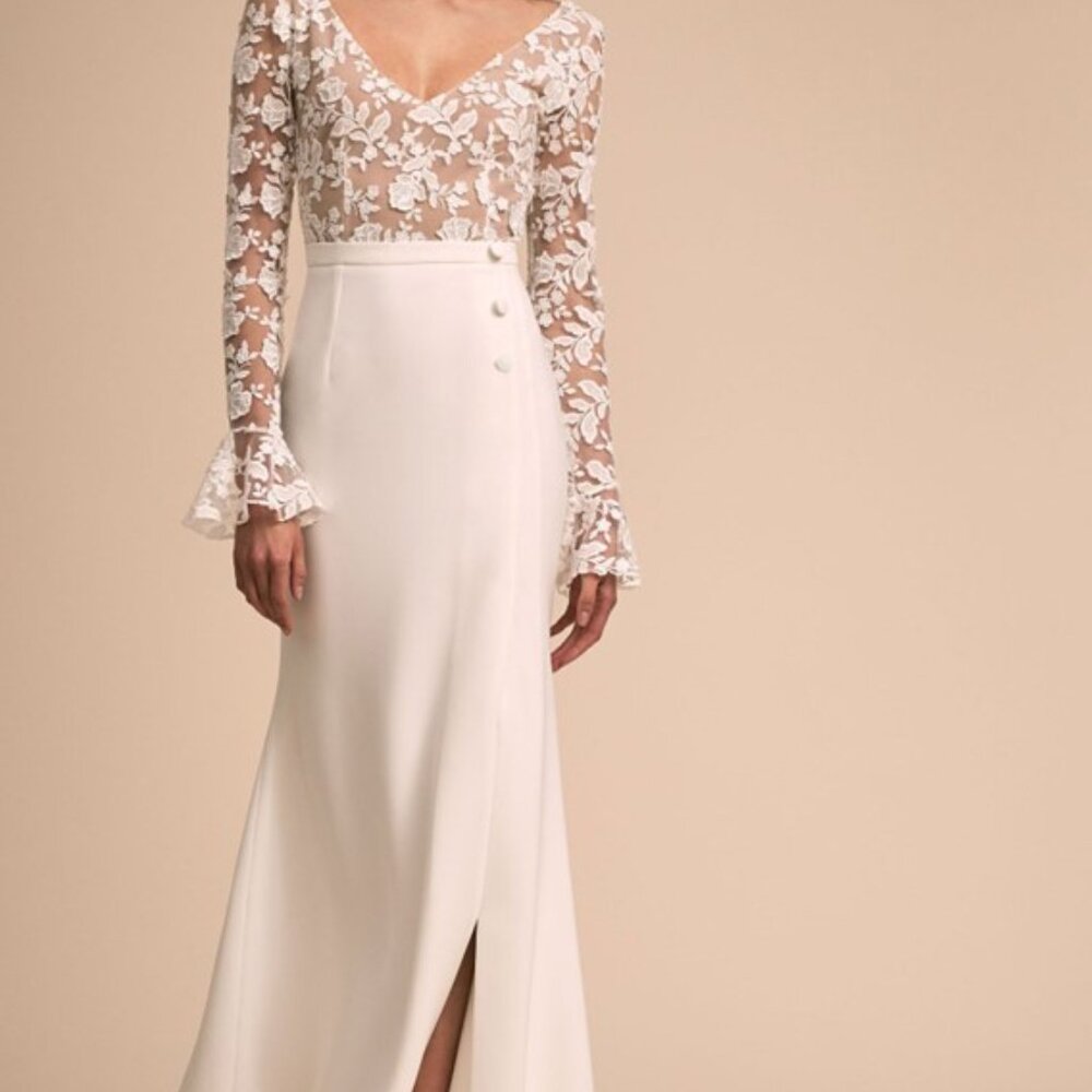 Rime Arodaky Haley  White Lace Wedding Dress